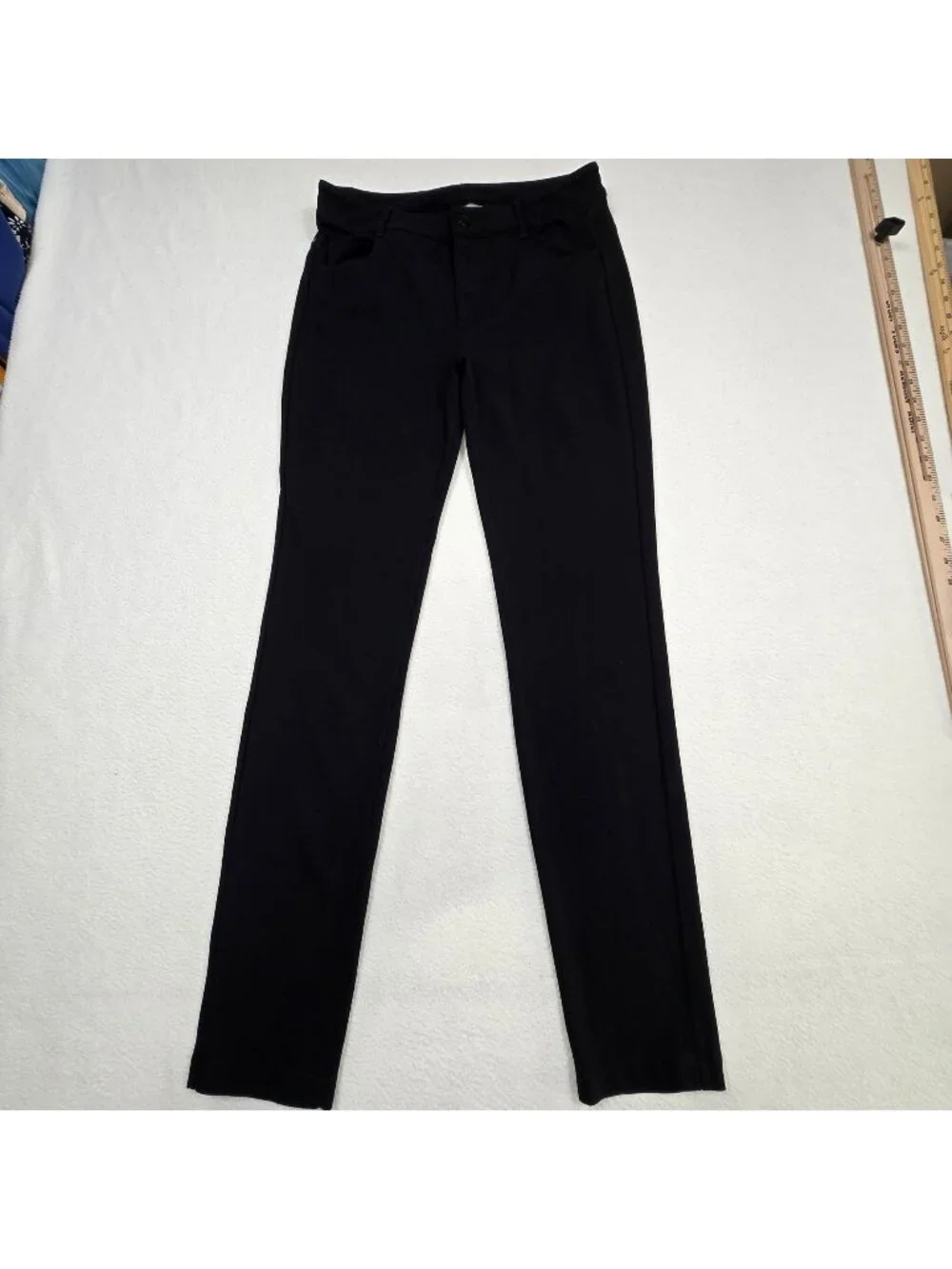 Athleta Size 8 Womens Pants Black Slim Fit Stretch - Picture 1 of 5